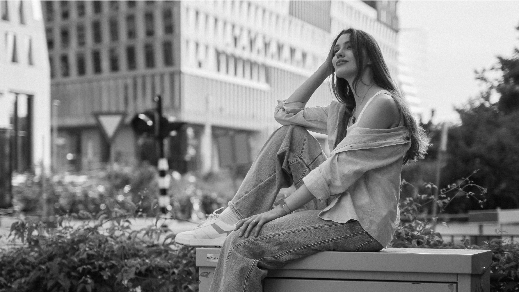 Portrait session on an Amsterdam street